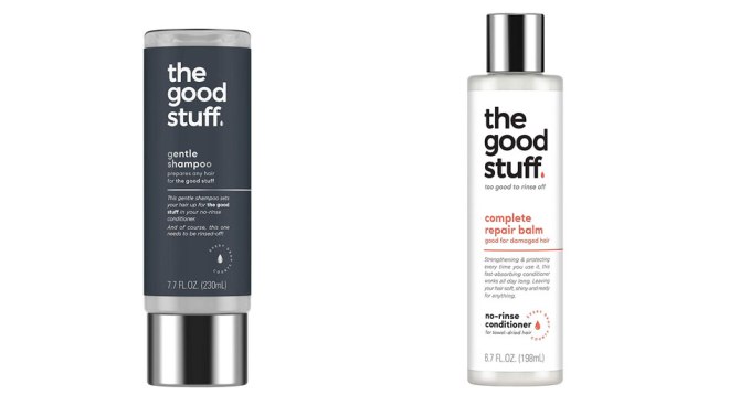 The Good Stuff Gentle Shampoo, The Good Stuff Complete Repair Balm