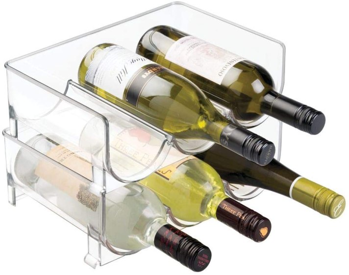 mDesign acrylic wine rack amazon