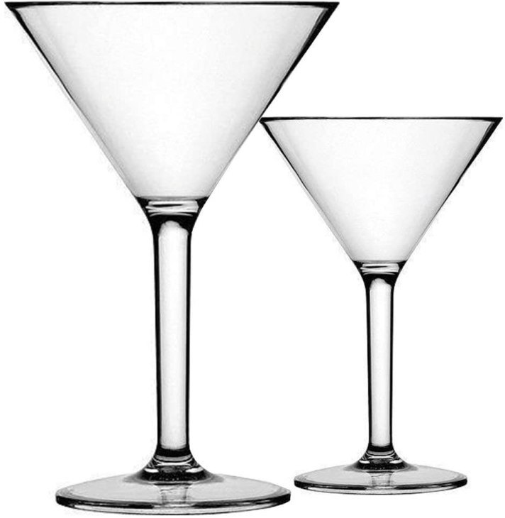 K Basix Martini Glasses