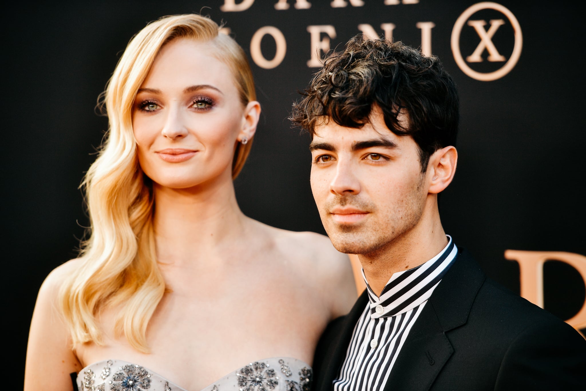 HOLLYWOOD, CALIFORNIA - JUNE 04: (EDITORS NOTE: Image has been processed using digital filters) Sophie Turner and Joe Jonas attend the premiere of 20th Century Fox
