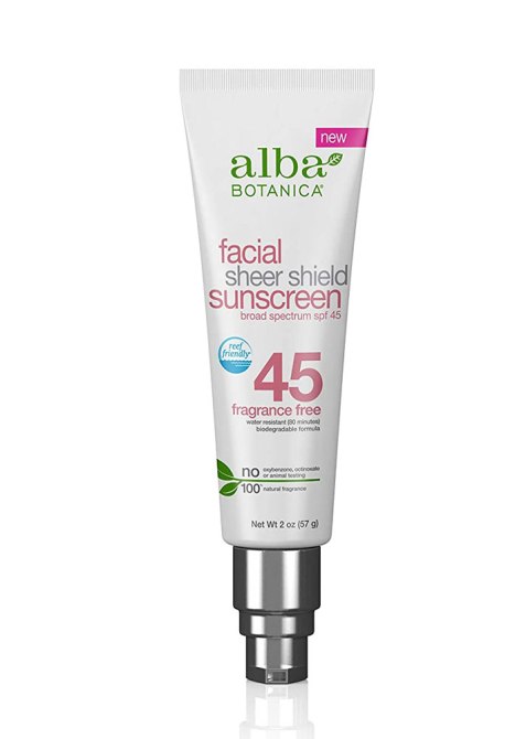 Alba Botanica Facial Sheer Shield Sunscreen SPF 45