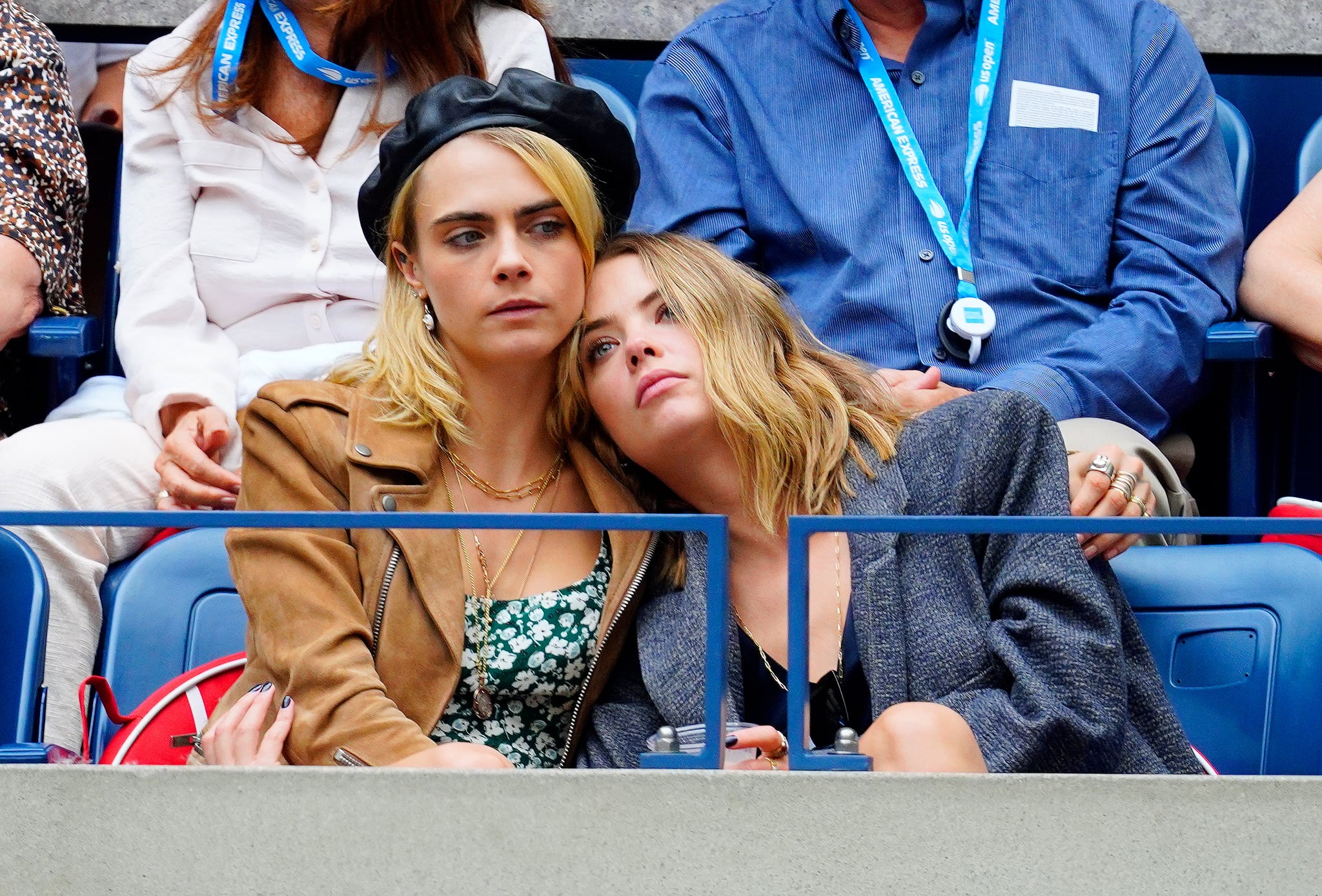 NEW YORK, NEW YORK - SEPTEMBER 07: Cara Delevingne and Ashley Benson attend the 2019 US Open Women