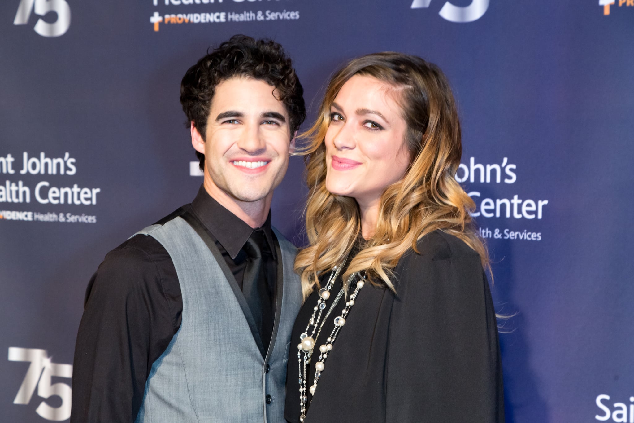 CULVER CITY, CA - OCTOBER 21:  Singer-songwriter Darren Criss and Director Mia Swier attend the Saint John's Health Center Foundation's 75th Anniversary Gala Celebration at 3LABS on October 21, 2017 in Culver City, California.  (Photo by Greg Doherty/Getty Images,)
