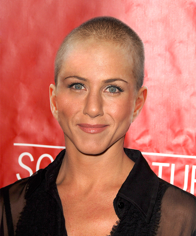 Jennifer Aniston is bald!