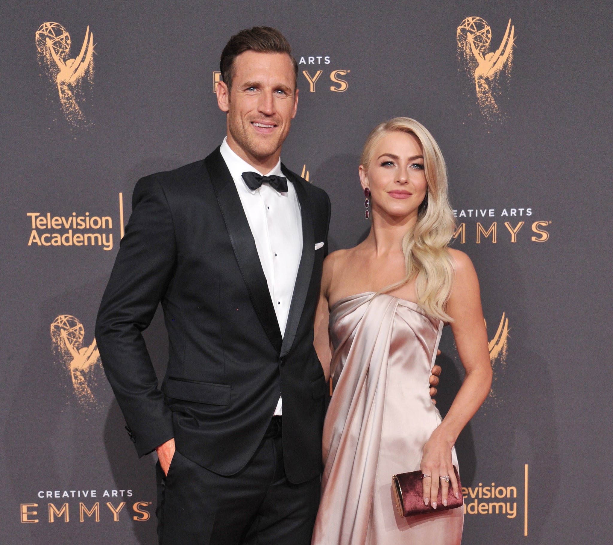 LOS ANGELES, CA - SEPTEMBER 09:  Julianne Hough and Brooks Laich arrive at the 2017 Creative Arts Emmy Awards - Day 1 at Microsoft Theater on September 9, 2017 in Los Angeles, California.  (Photo by Gregg DeGuire/WireImage)