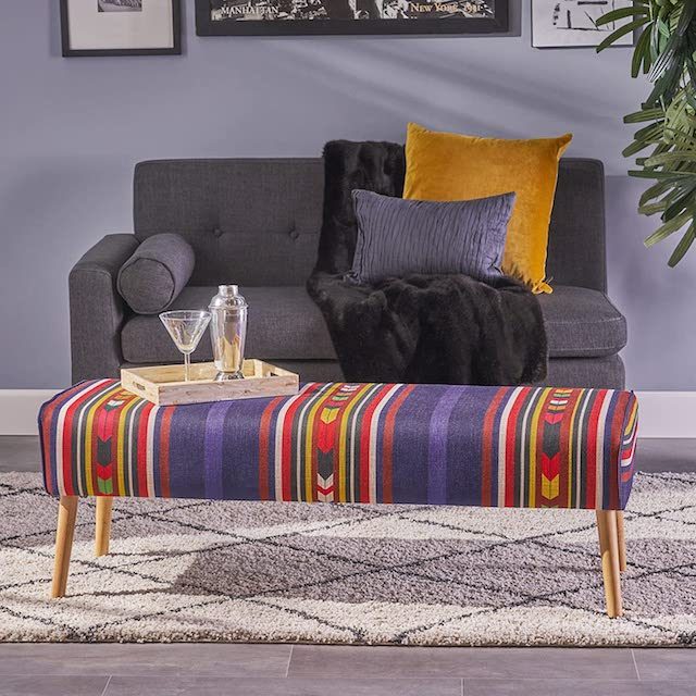 bohemian bench christopher knight These Bohemian Benches Will Add Free Spirited Flair to Your Living Space