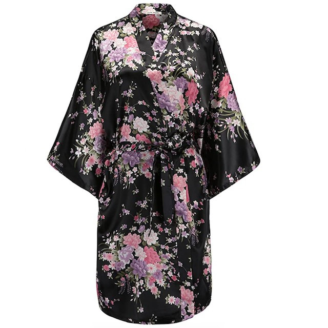 EPLAZA Women Floral Bridal Dressing Gown