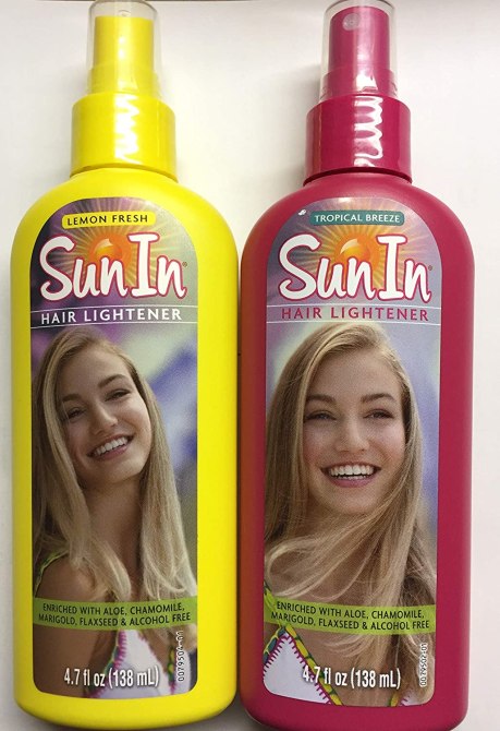 sun in hair lightener