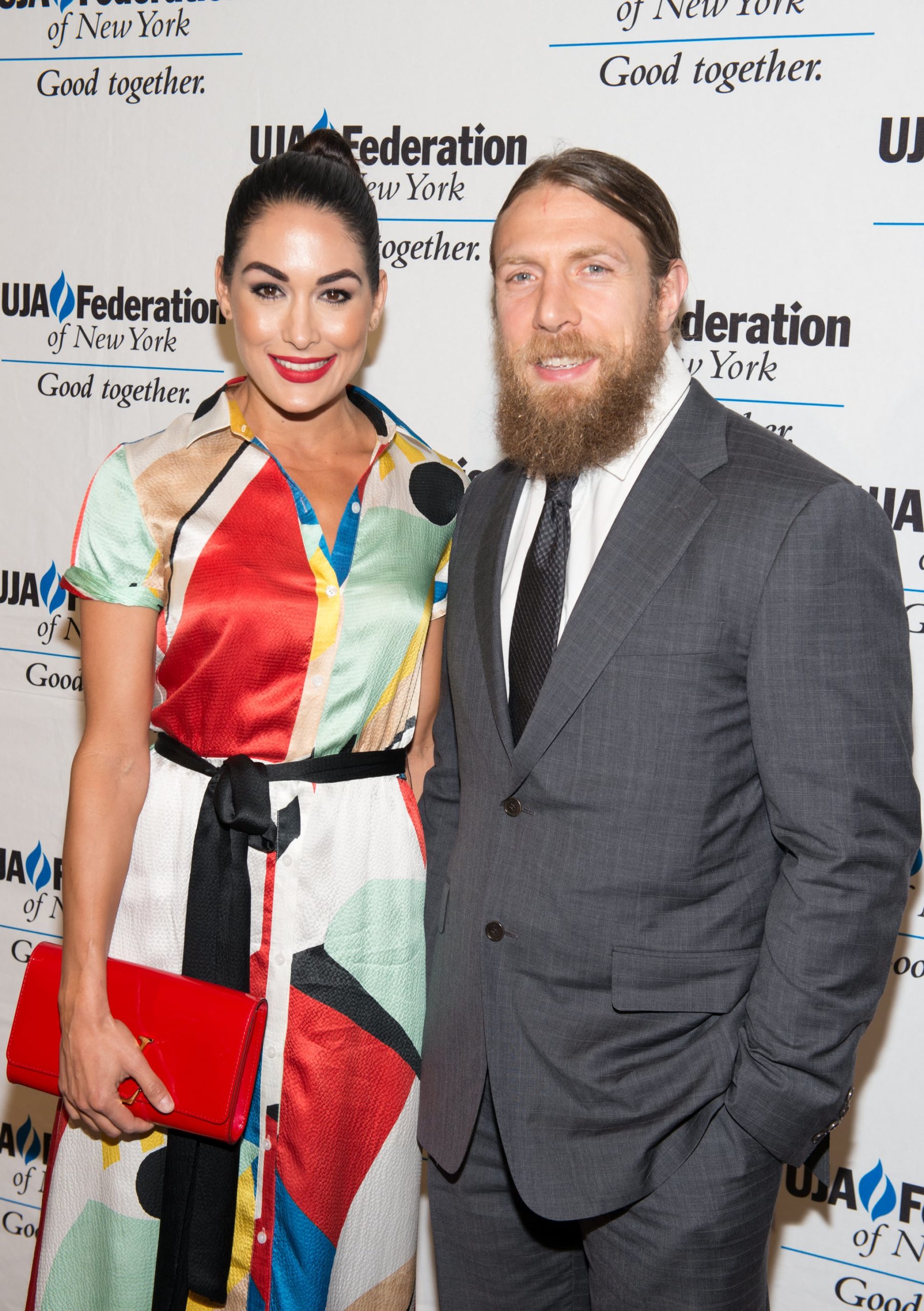 NEW YORK, NY - JUNE 02:  (L-R) Brie Bella and Daniel Bryan attend the UJA-Federation New York's Entertainment Division Signature Gala at 583 Park Avenue on June 2, 2015 in New York City.  (Photo by Noam Galai/WireImage)