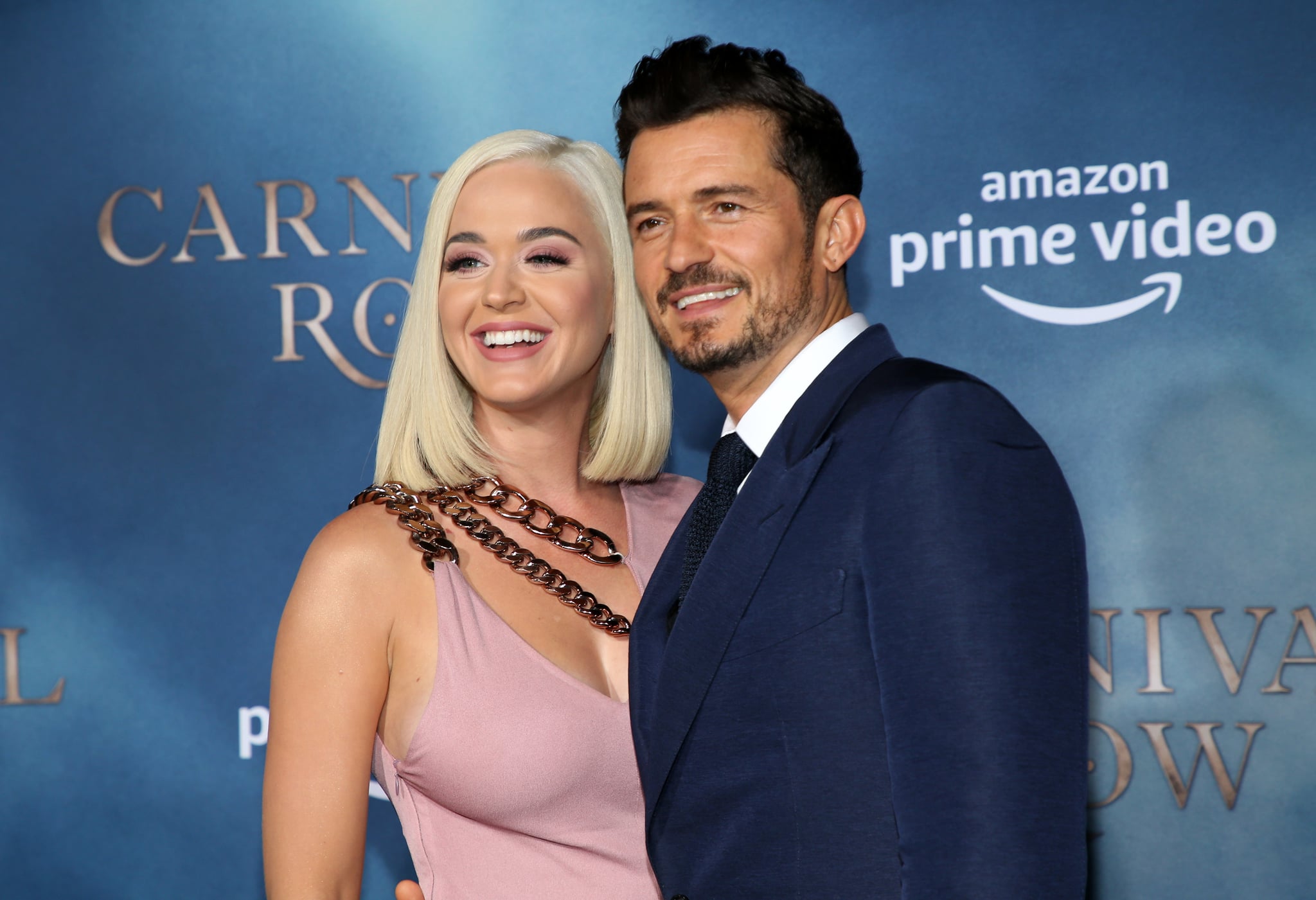 HOLLYWOOD, CALIFORNIA - AUGUST 21: Katy Perry and Orlando Bloom attend the LA premiere of Amazon's