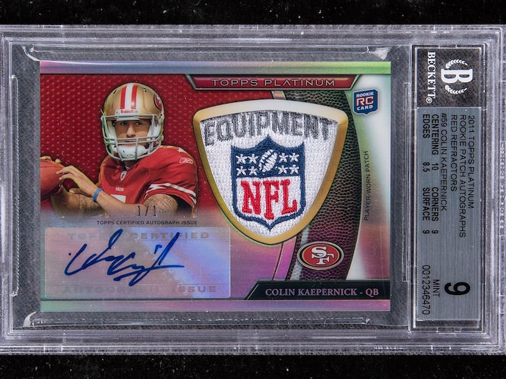 Colin Kaepernick 1-of-1 Trading Card Sells For $20K, Over $5K To QB's Charity