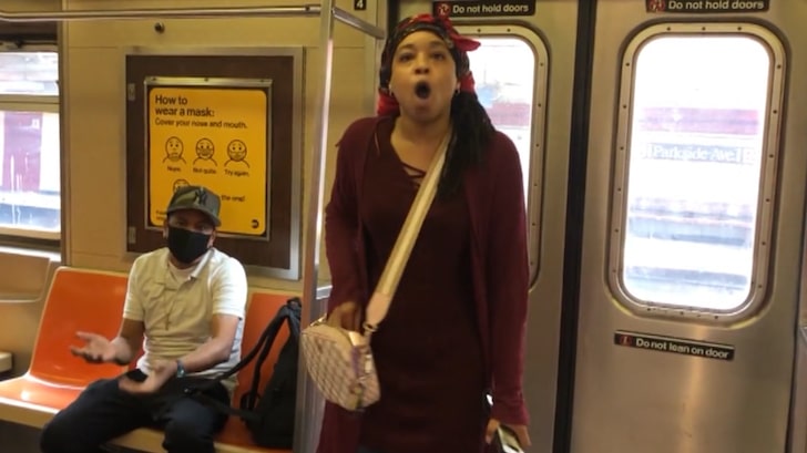 NYC Woman Loses It When Asked to Wear Mask on Subway, Racial Tensions Flare