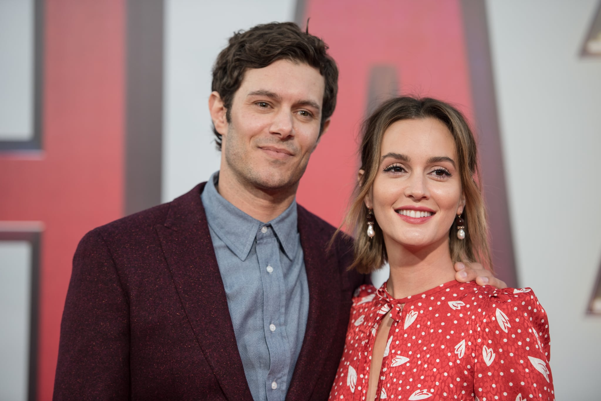 HOLLYWOOD, CALIFORNIA - MARCH 28: Adam Brody and Leighton Meester arrive at Warner Bros. Pictures and New Line Cinema's world premiere of