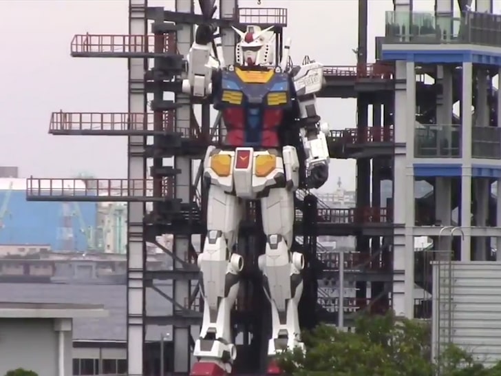 Life-Size Gundam Robot Replica in Japan Can Now Move Around