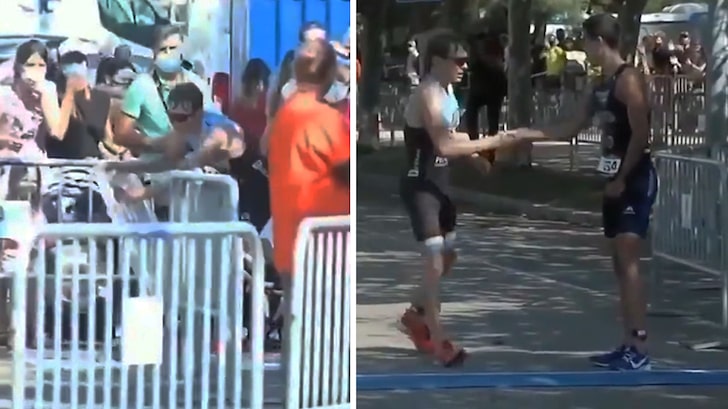 Spanish Triathlete Allows Competitor to Beat Him at Last Minute