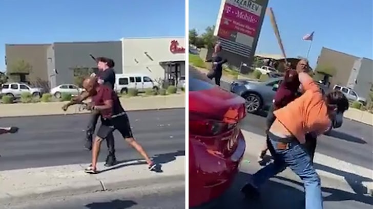 Vegas Road Rage Brawl Ends with Man Swinging Bat, Lands Blows