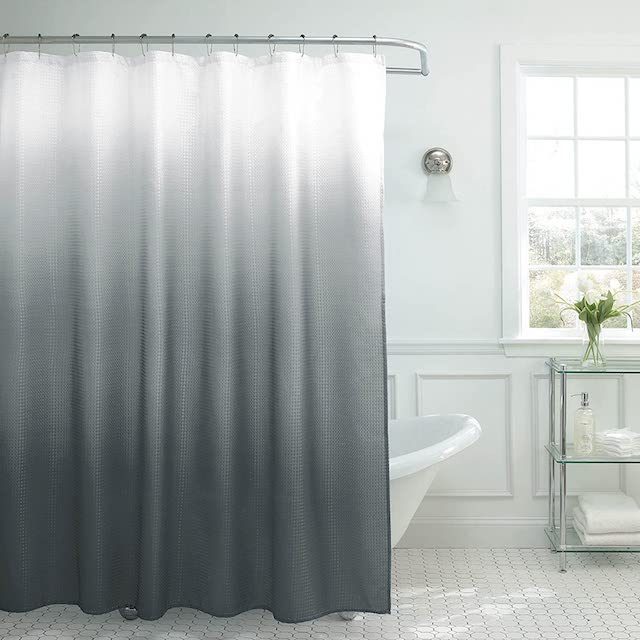 Creative Home Ideas Ombre Textured Shower Curtain