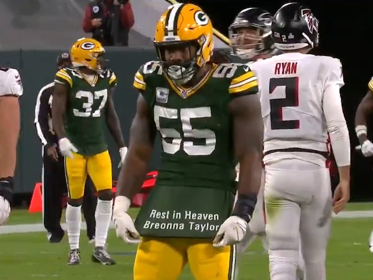 Packers' Za’Darius Smith Honors Breonna Taylor Mid-Game, 'Rest In Heaven'