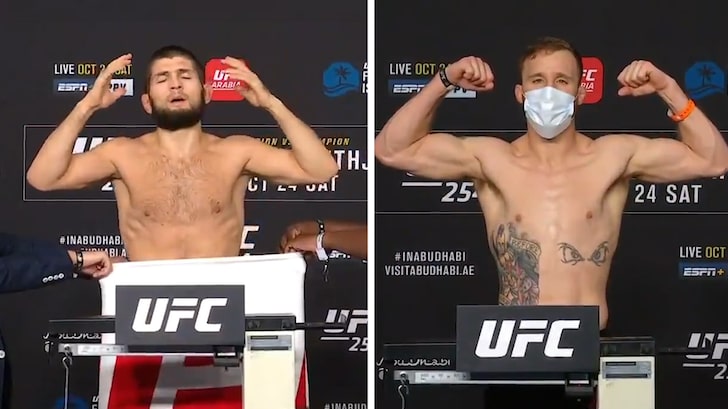 Khabib Nurmagomedov Strips Naked to Make Weight, Fight On For UFC 254!