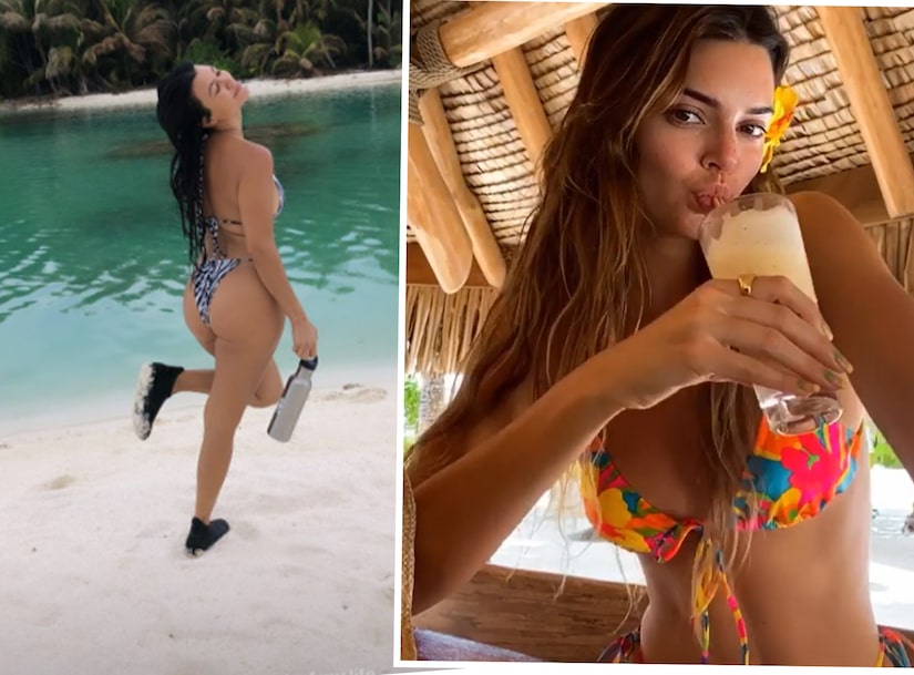 Kim Kardashian's Private Island Birthday Vacation Inspires Hilarious Memes