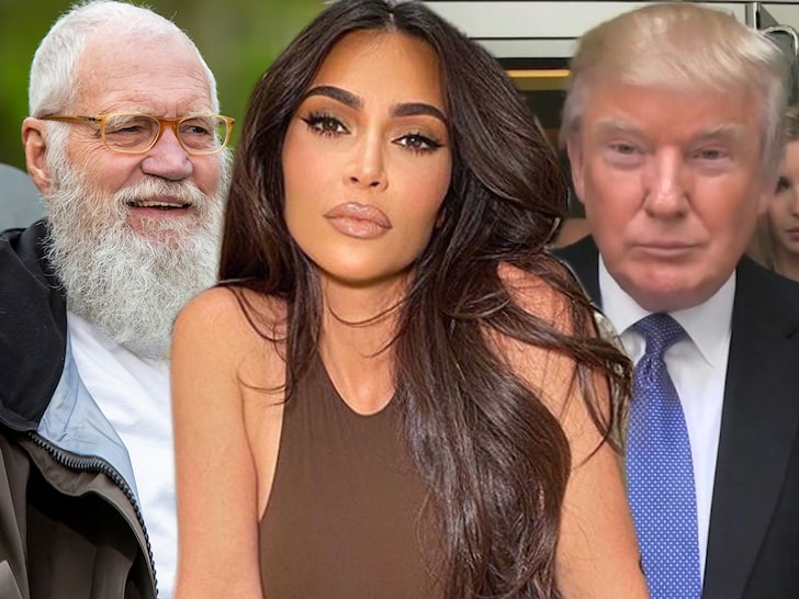 Kim Kardashian Tells Letterman She Stands By Working with Trump