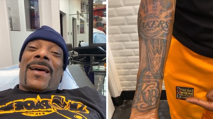 Snoop Dogg Gets New Lakers Championship Tattoo with Kobe Bryant Tribute