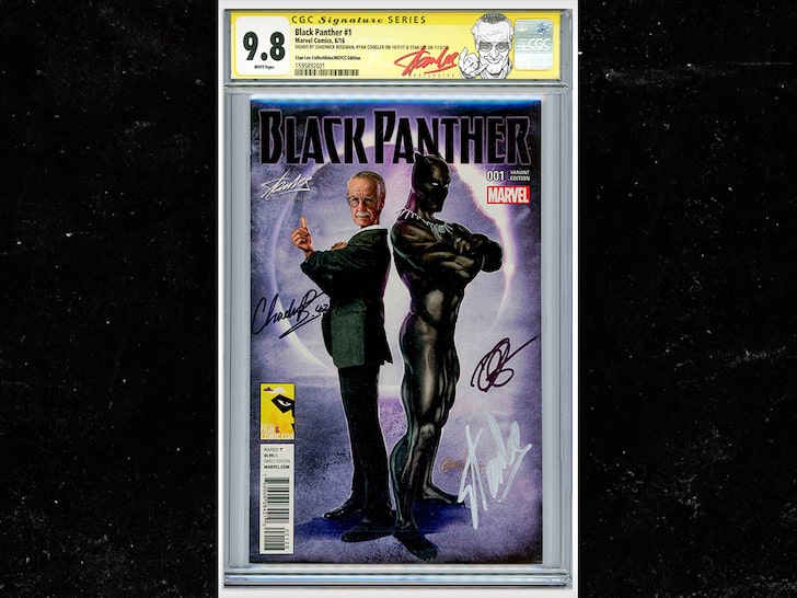 Chadwick Boseman-Signed 'Black Panther' #1 Comic Hits Auction Block
