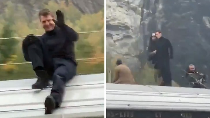 Tom Cruise Balances on Top of Speeding Train for 'Mission Impossible'