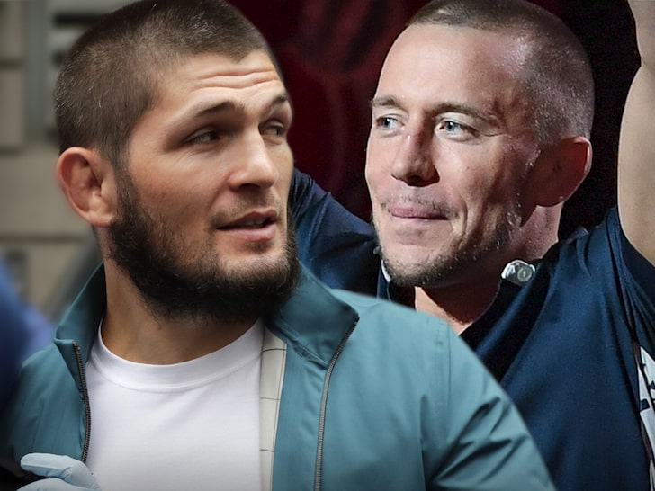 Khabib vs. Georges St-Pierre Was Late Father's Dream, Trainer Says
