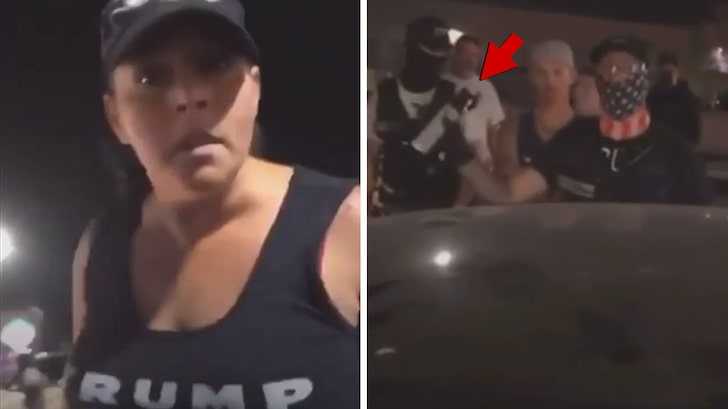 Trump Supporters Surround and Harass BLM Woman in Bakersfield, CA