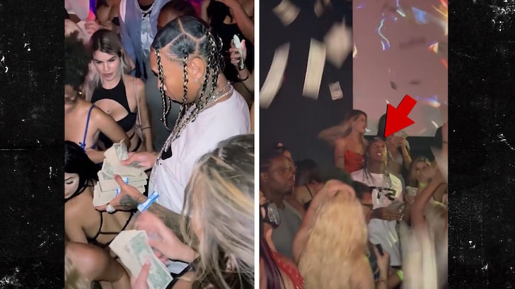 Tyga Throws Dollars at Florida Strip Club Where Nearly Everyone's Maskless