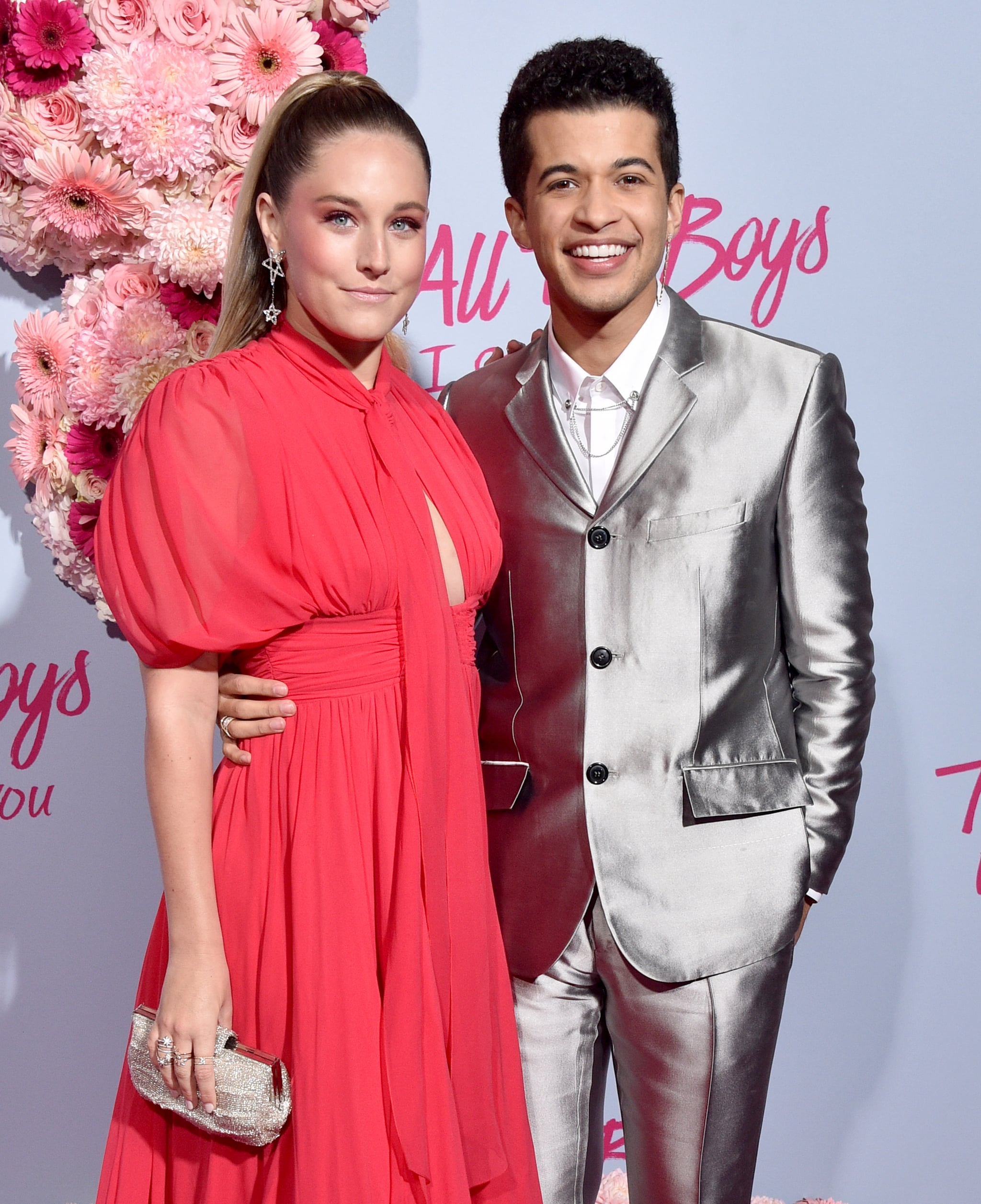 HOLLYWOOD, CALIFORNIA - FEBRUARY 03:  Ellie Woods and Jordan Fisher attend the Premiere Of Netflix's