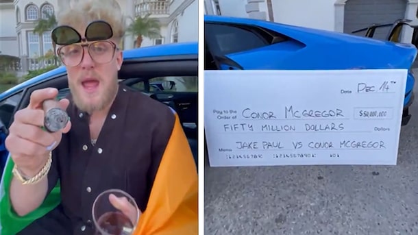 Jake Paul Offers Conor McGregor $50 Million To Fight, 'You're Scared'