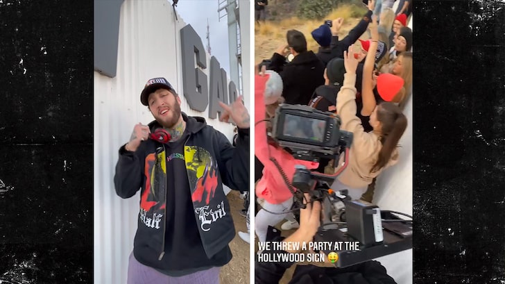 FaZe Banks Throws Morning Hollywood Sign Party with Full DJ Set