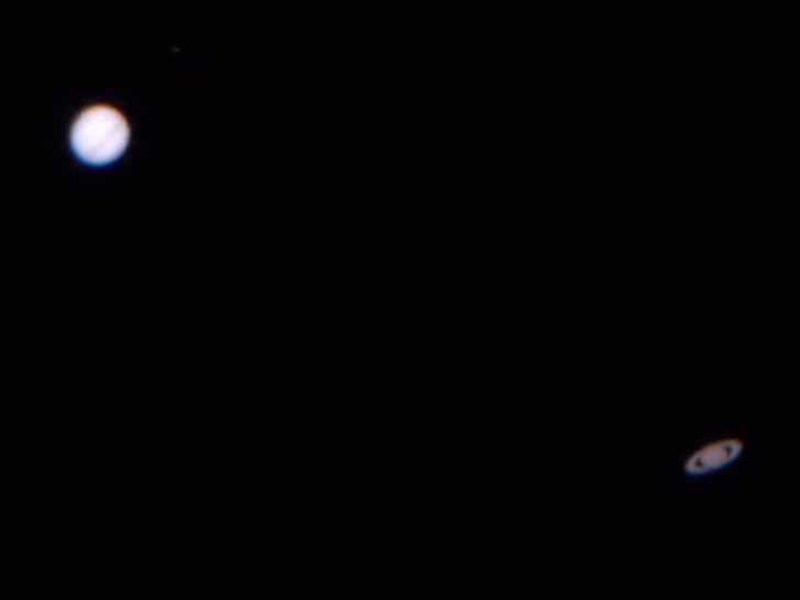 Jupiter & Saturn Shine Bright in Rare Alignment, 'Great Conjunction'