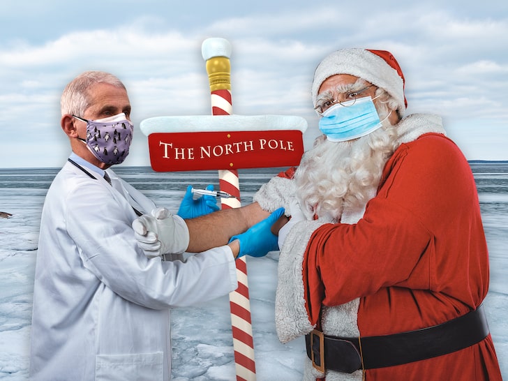 Dr. Facui Saves Christmas By Inoculating Santa With COVID Vaccine