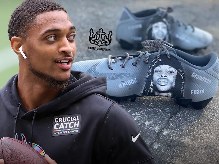 Late Rapper King Von Honored By NFL's Tajae Sharpe With Cleat Tribute