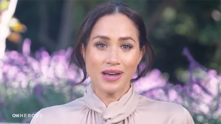 Meghan Markle Makes Surprise Appearance to Thank COVID-19 Heroes