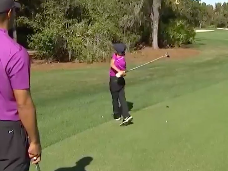 Tiger Woods' Son, Charlie, Sinks an Eagle After Incredible Fairway Shot