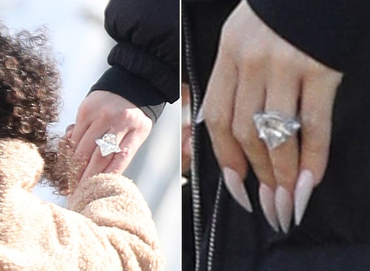 Khloe Kardashian Wearing Massive Engagement-Like Ring With Tristan Thompson