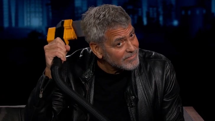 George Clooney Busts Out Flowbee Skills on 'Kimmel'