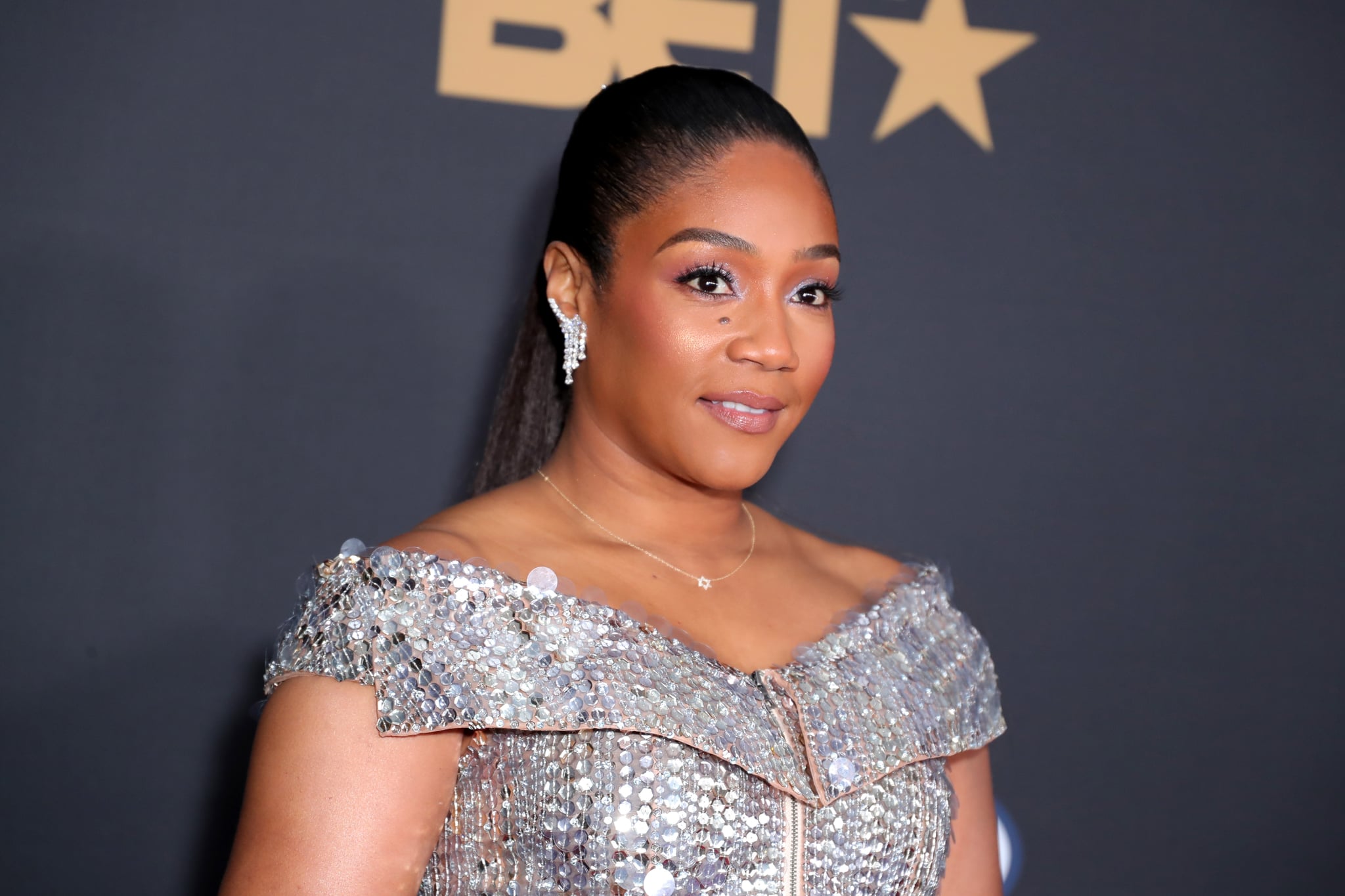 PASADENA, CALIFORNIA - FEBRUARY 22: Tiffany Haddish attends the 51st NAACP Image Awards, Presented by BET, at Pasadena Civic Auditorium on February 22, 2020 in Pasadena, California. (Photo by Leon Bennett/Getty Images for BET)