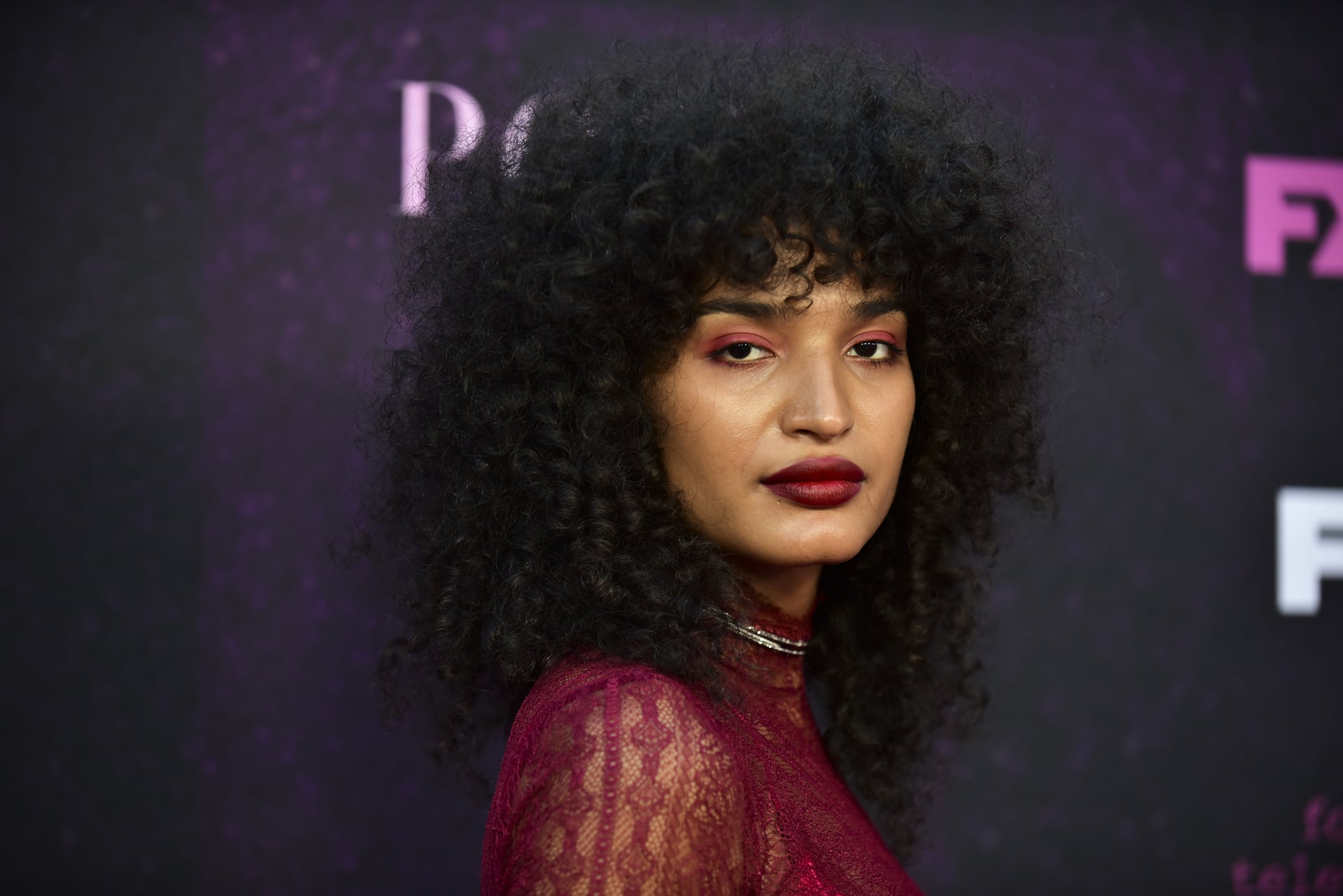 WEST HOLLYWOOD, CALIFORNIA - AUGUST 09: Indya Moore attends the red carpet event for FX's