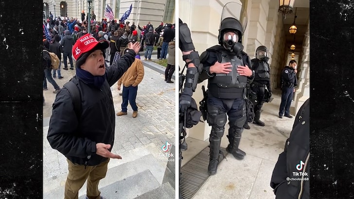 Capitol Rioter Screams at Cops Asking Them to Call for Backup to Combat Mob