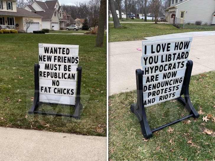 Trump Supporter Pisses Off Ohio Neighbors with Yard Signs After Riot