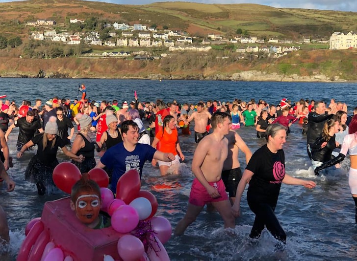 Isle Of Man Hosts New Year's Day Swim Despite COVID