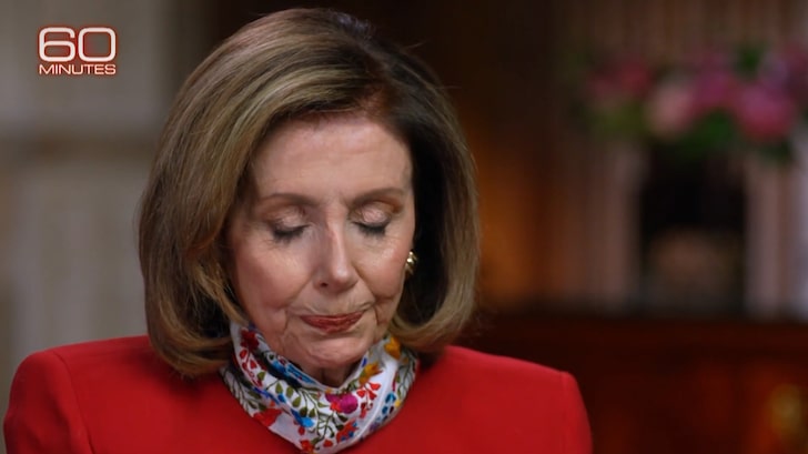 Nancy Pelosi Tears Up Over Capitol Riots, Shades AOC on '60 Minutes'