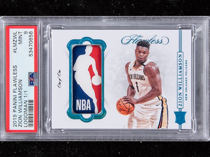 Zion Williamson 1-of-1 Rookie Card Hits Auction Block, Could Fetch $750K!!