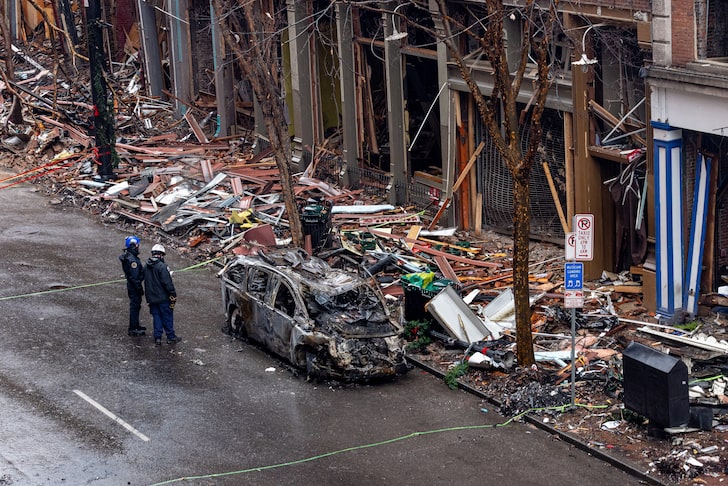 Aftermath of Nashville Bombing