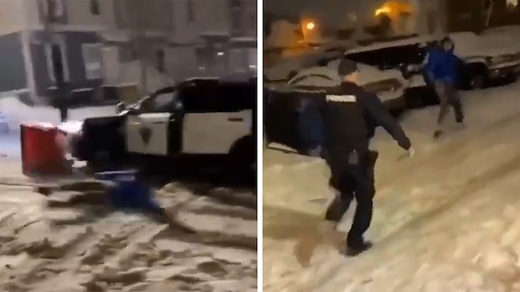 WVU Student Sleds Into Cop Car and Gets Arrested